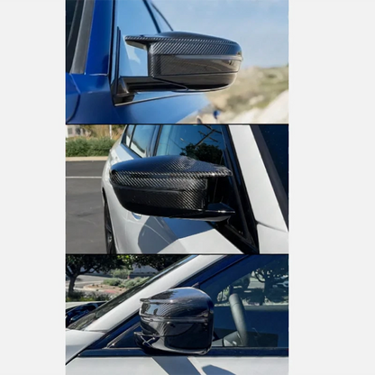 Real Carbon Fiber Side Mirror Cover Cap Replace for BMW G87 G80 G82 G83 M2 M3 M4