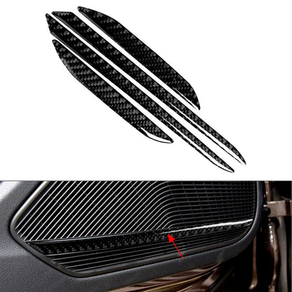 Carbon Fiber Interior Door Horn Panel Cover for Audi A4 A5 S4 RS4 (2009-2016)