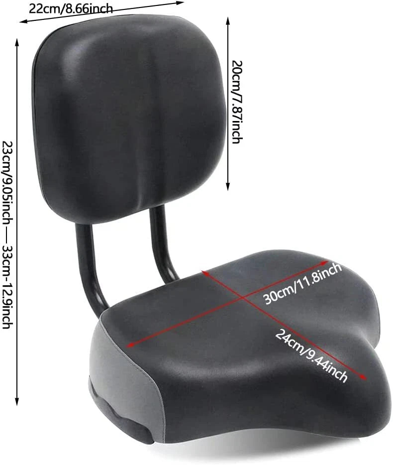 Bike Seat Backrest Cushion for Bicycle Tricycle - Support