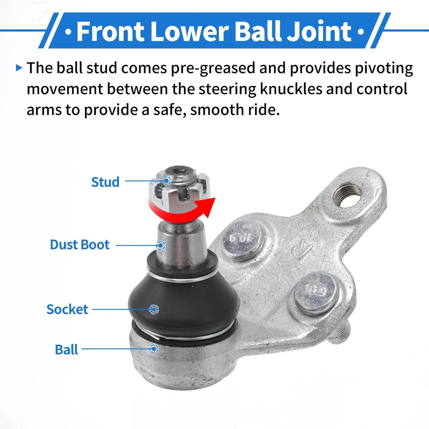 Front Lower Ball Joints for Toyota Camry (2002-2006)