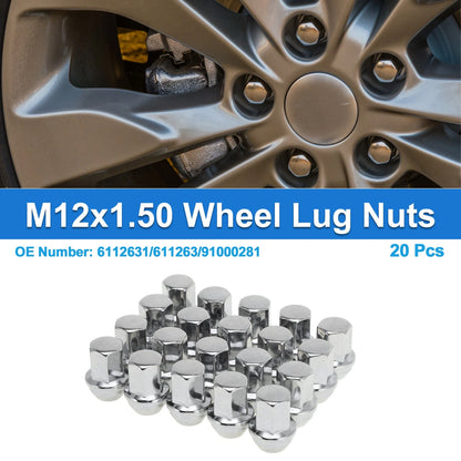 20 Pcs M12x1.50 Wheel Lug Nuts for Chevrolet Impala (2008–2009)