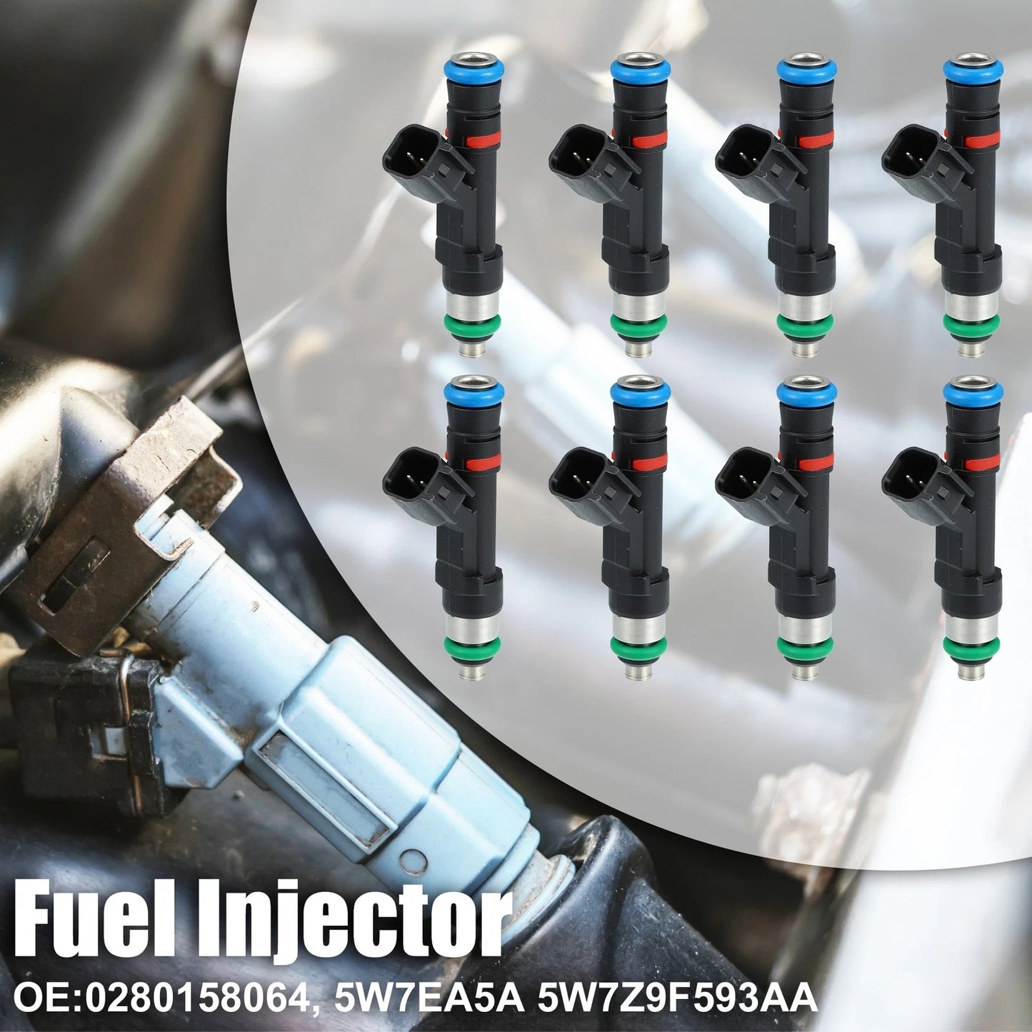 8pcs Fuel Injector Nozzle for Ford Crown Victoria (2006-2011)
