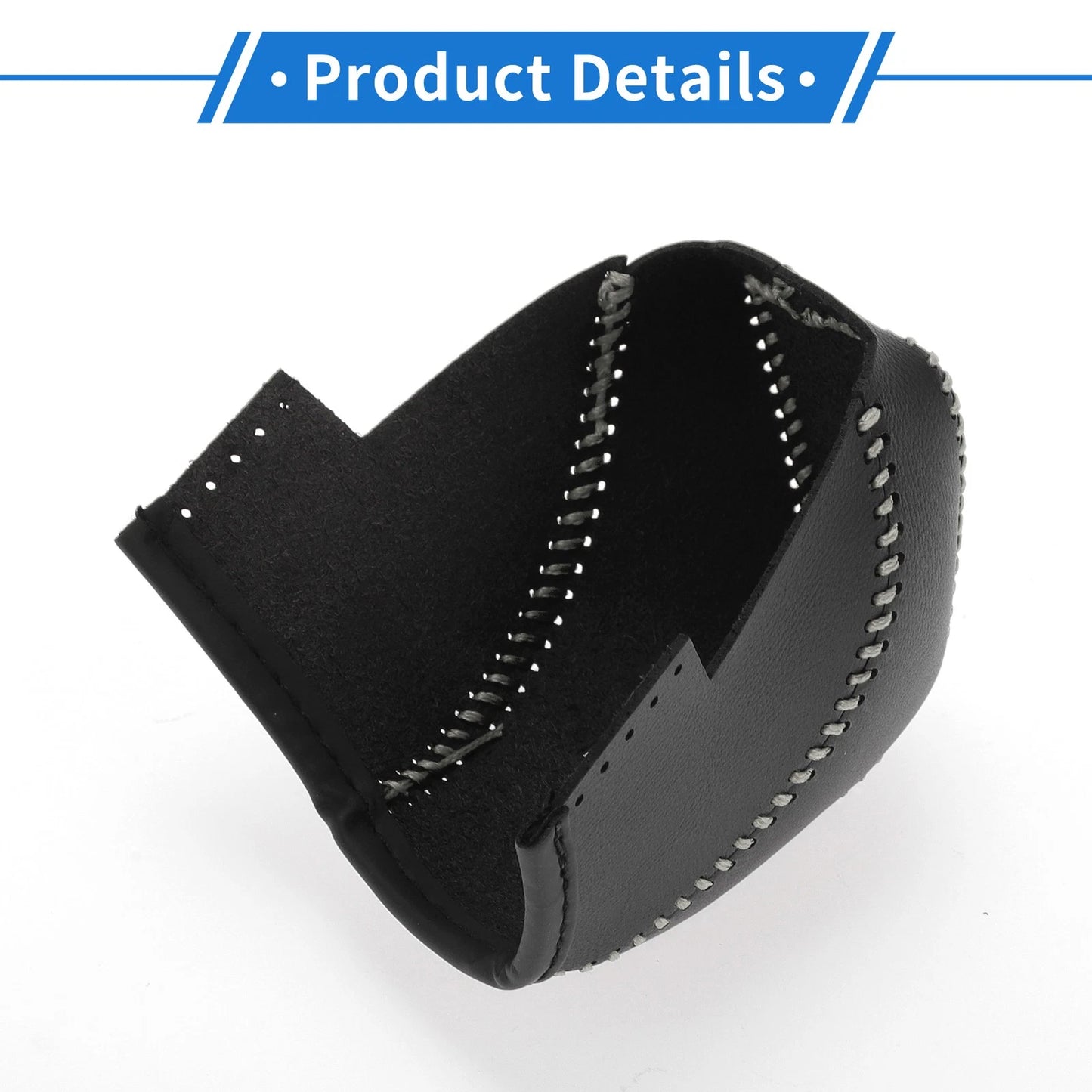 Subaru Impreza Gear Shift Knob Cover 17-23 Black Beige Faux Leather
