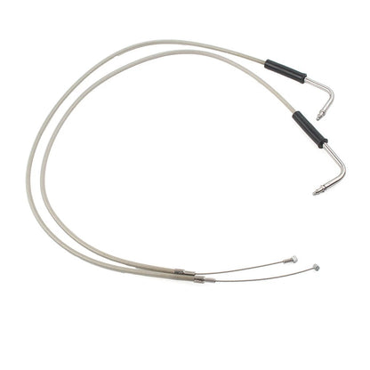Stainless Throttle Cable for Harley Sportster XL1200, 883, Dyna, Road King (90cm)