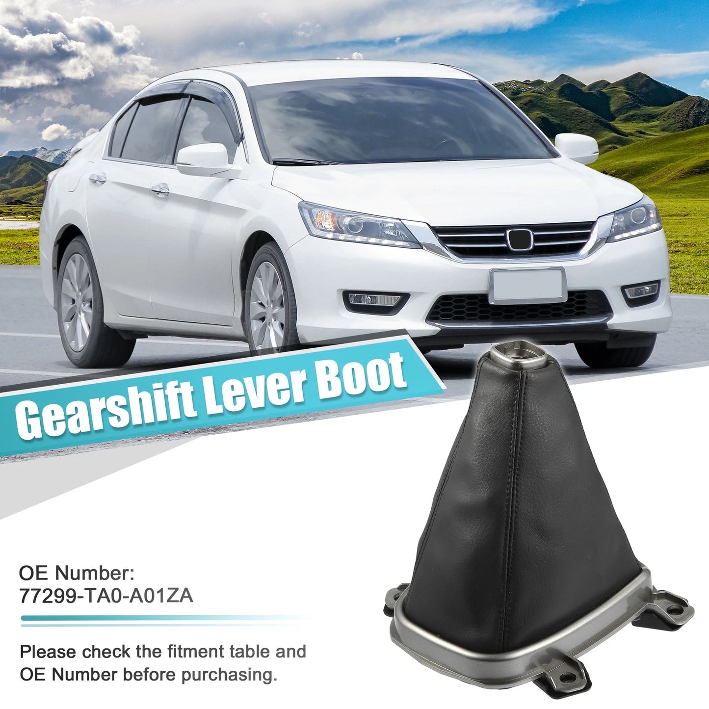 Center Console Shift Lever Boot Cover for Honda (2006-2011)