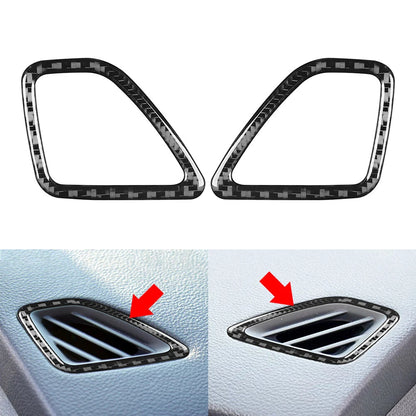 Carbon Black Dashboard Air Vent Outlet Cover Trim for Jeep Cherokee (14-23)