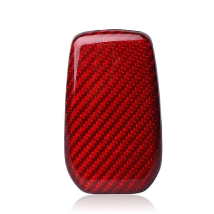 Red Carbon Fiber Smart Key Case for Toyota Fortuner Hilux Prado (2015-2023)
