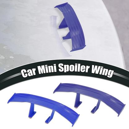 3 x Universal Mini Spoiler Wing Tail Decoration Blue ABS for Car