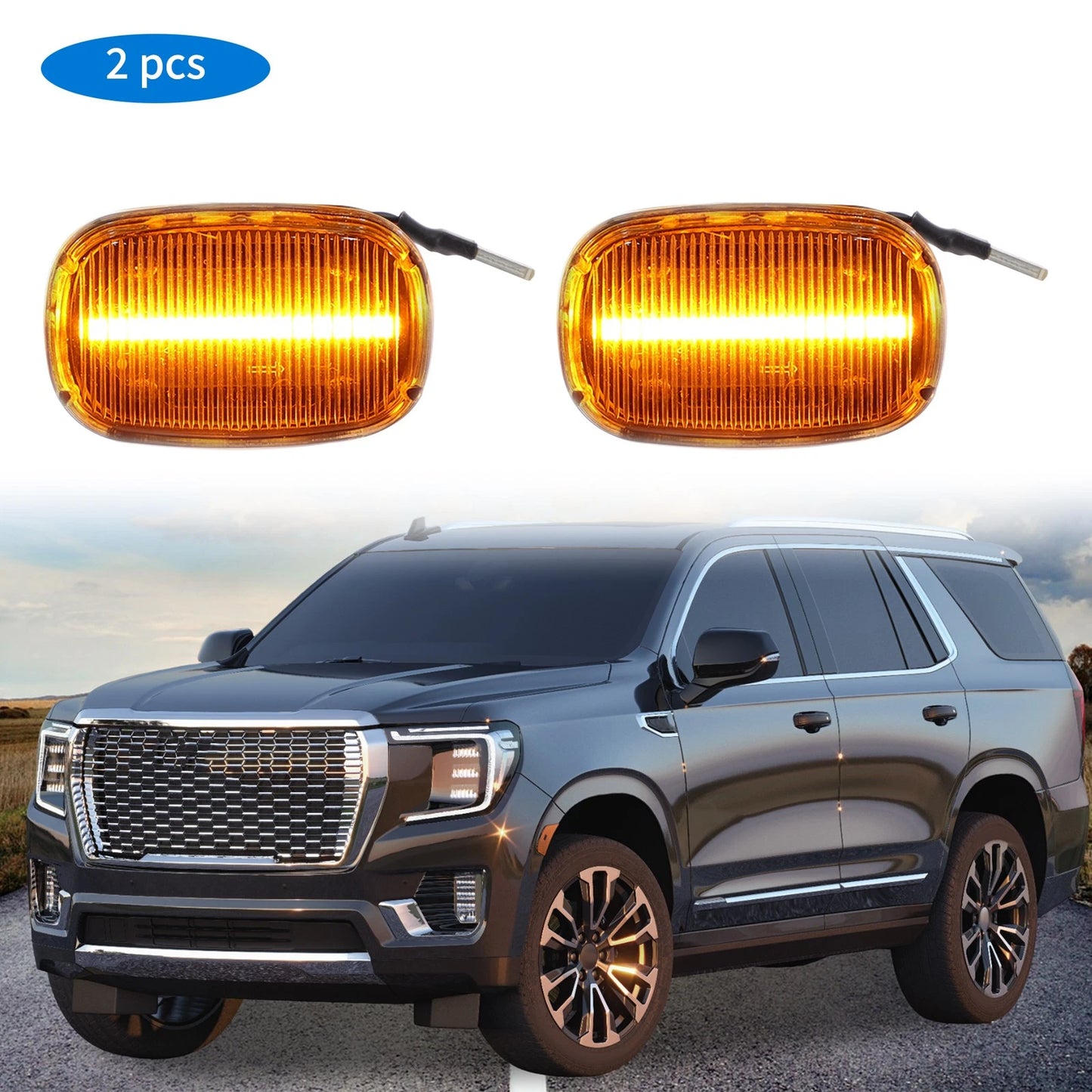 LED Side Fender Marker Light 2 x for Toyota Fielder (2000–2006)