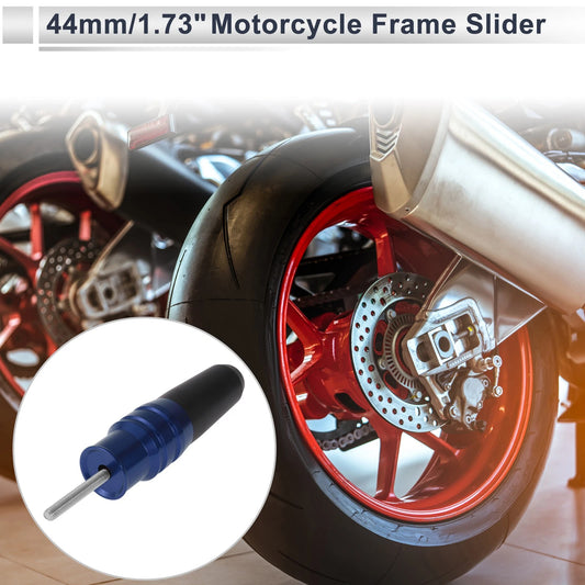 10.5mm Aluminum Alloy Plastic Motorcycle Slider Frame Bolt 1 Set Blue for Motorcycle