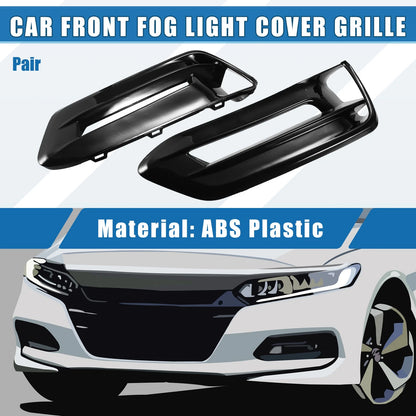 Fog Light Grille Cover for Honda Accord (2018-2020) Glossy Black