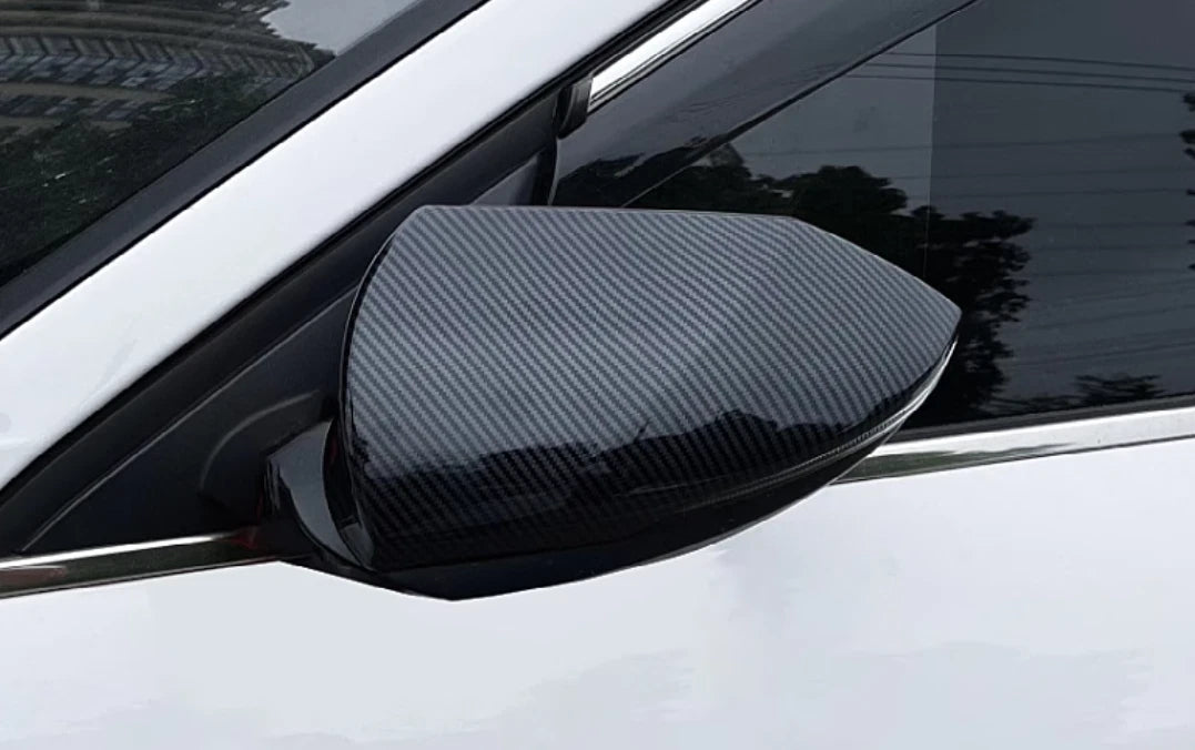 Rearview Mirror Side Carbon Fiber Cover Trim for Hyundai Elantra (2021-2024)