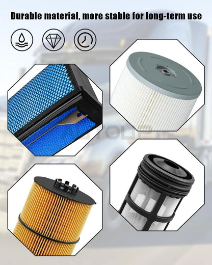 Air & Oil & Fuel Filter with Water Separator for Detroit DD13 DD15 DD16