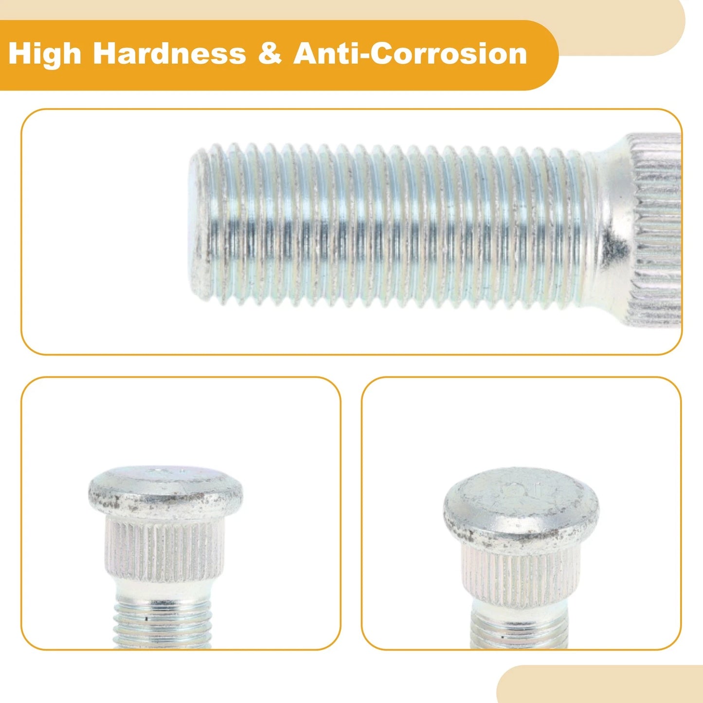 Wheel Lug Stud M14x1.5 for Infiniti QX80 (2013 - 2016) 10 Pcs