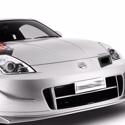 Real Carbon Fiber Front Hood Air Vent Port Trim fit for 2006-2009 Nissan 350Z