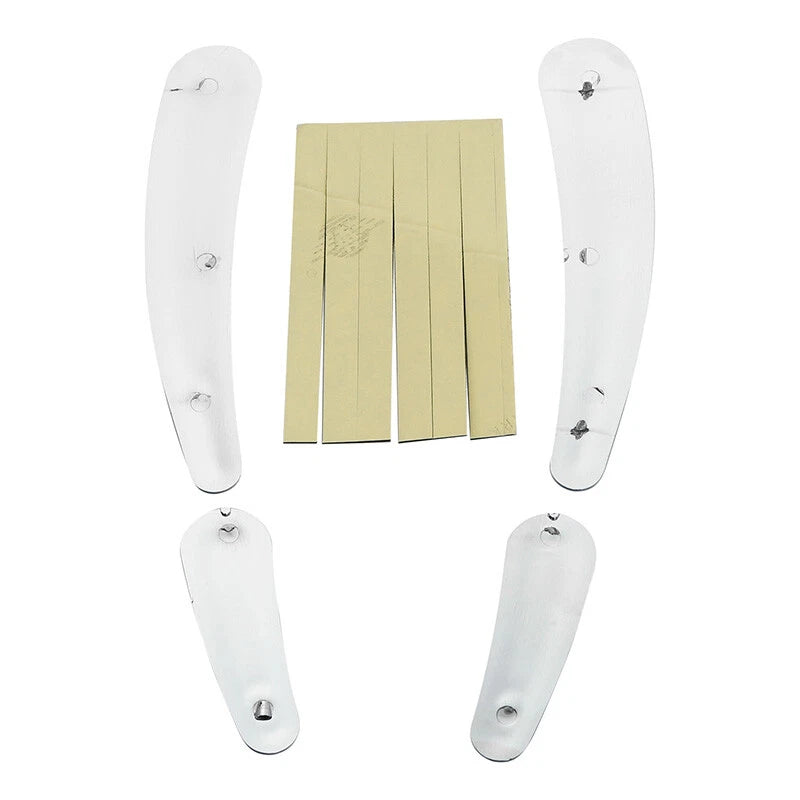 4x Chrome Swingarm Frame Inserts for Harley Softail FLSTF FLSTN (2008 - 2017)