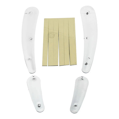 4x Chrome Swingarm Frame Inserts for Harley Softail FLSTF FLSTN (2008 - 2017)