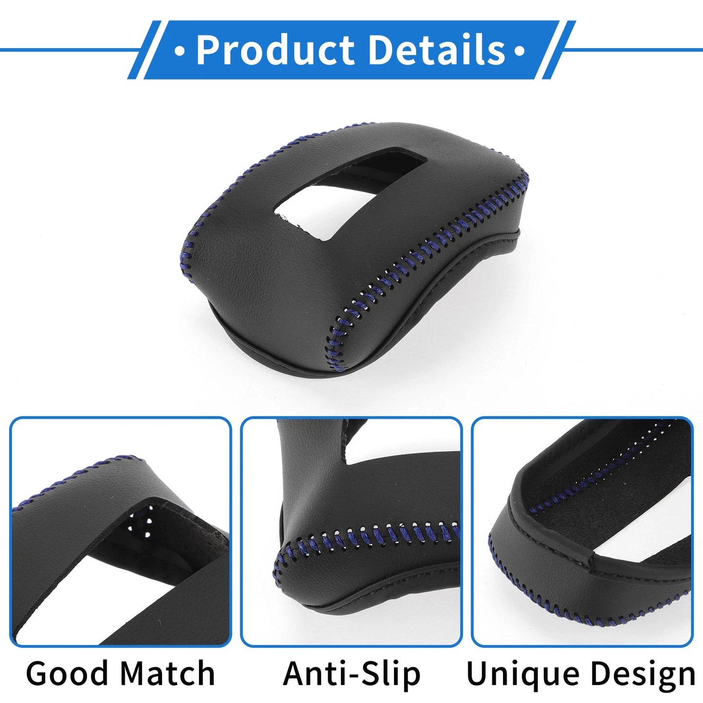 Car Gear Shift Knob Cover for Mitsubishi Outlander (2022-2023) Black Blue
