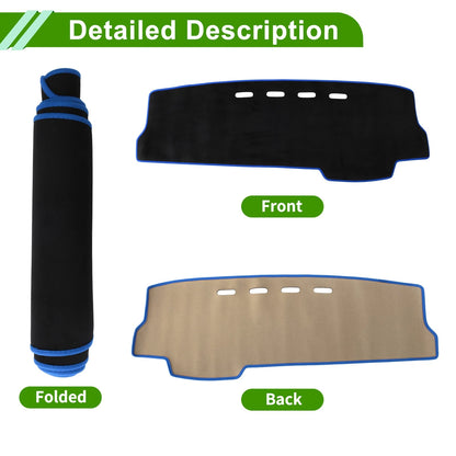 Dashboard Cover 1 x Pc for Suzuki Alto (2019-2022) Black Blue Trim