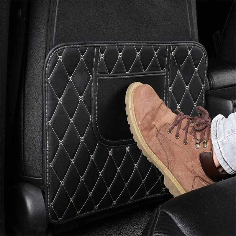 Anti Kick Pad Mat PU Protector Cover for Car Seat Back Universal Accessories