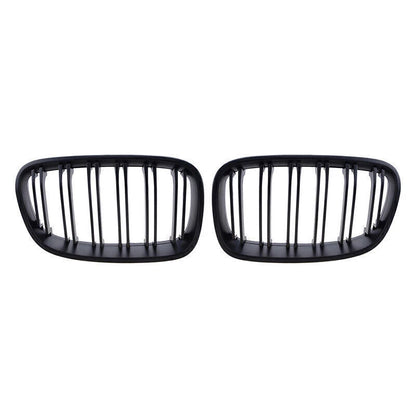 Matte Black Front Kidney Grilles for BMW F20/F21 2011-2014 (2011-2014)