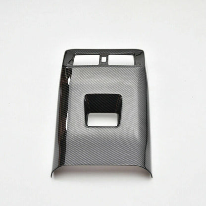 Carbon Fiber Rear Seat Air Vent Cover Trim Decor for Toyota RAV4 (2019–2023)