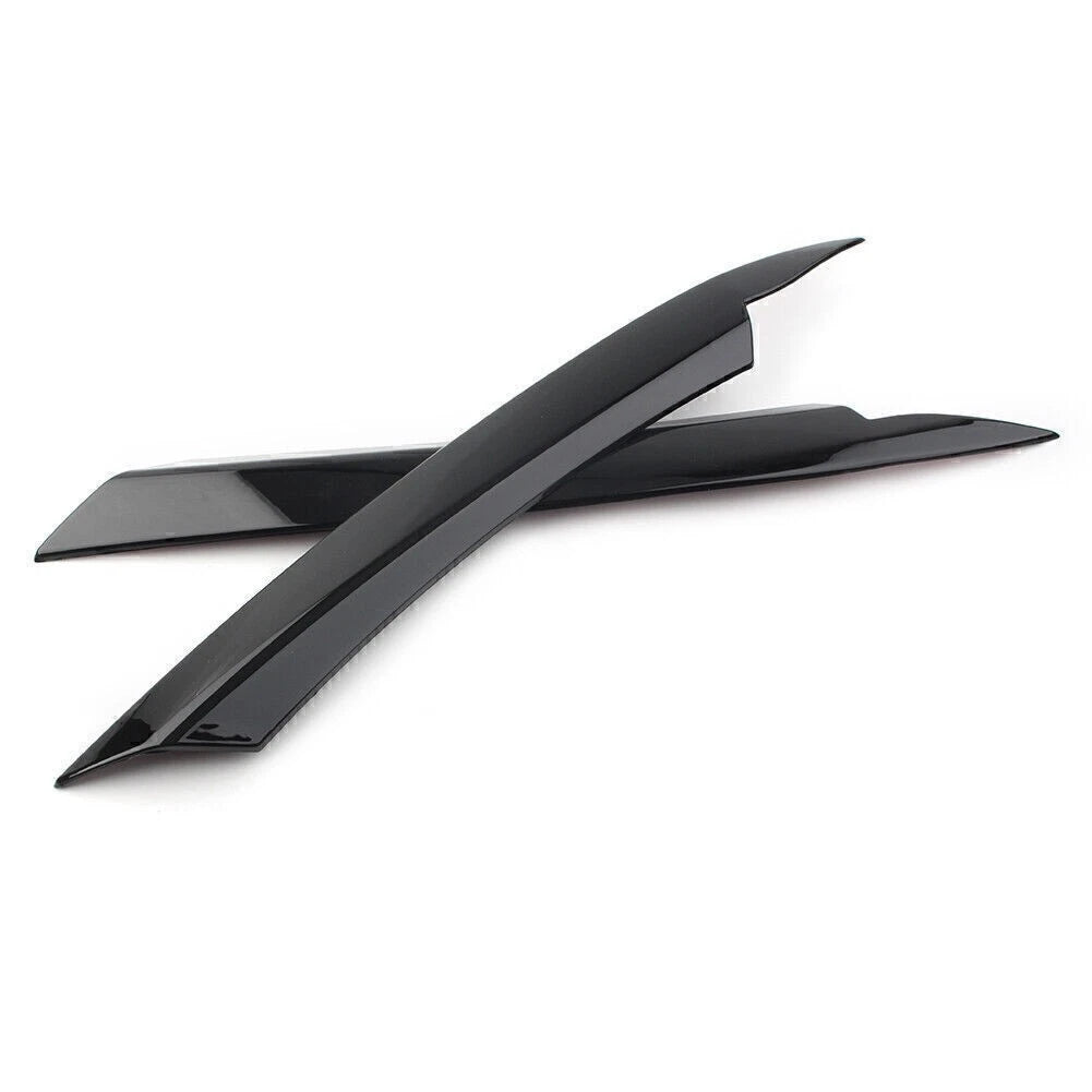 Glossy Black Headlight Lamp Cover Eyelid Trim for VW Passat B7 (2010-2014)