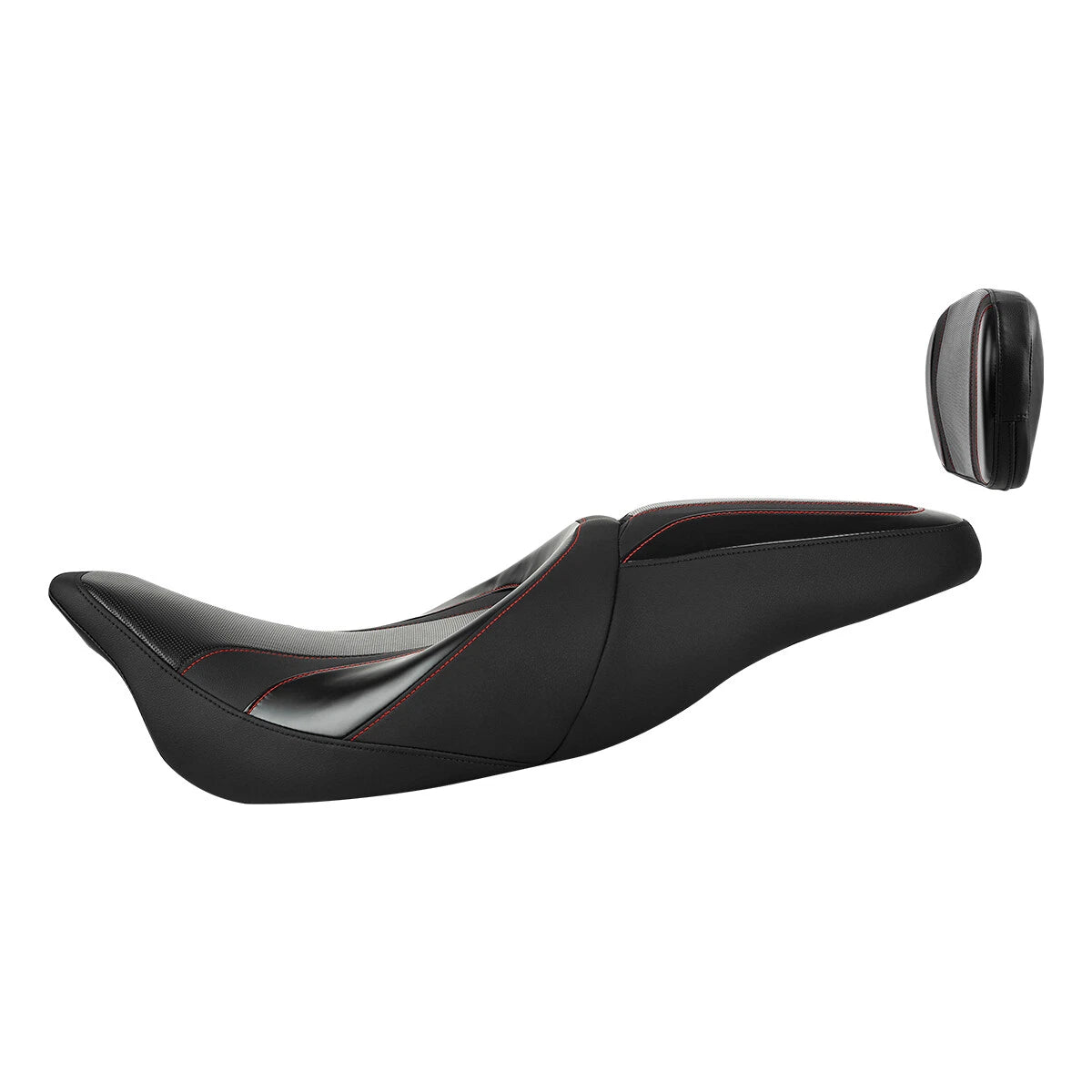 Driver Passenger Seat & Backrest Pad for Harley Road Street Glide (2009-2023)
