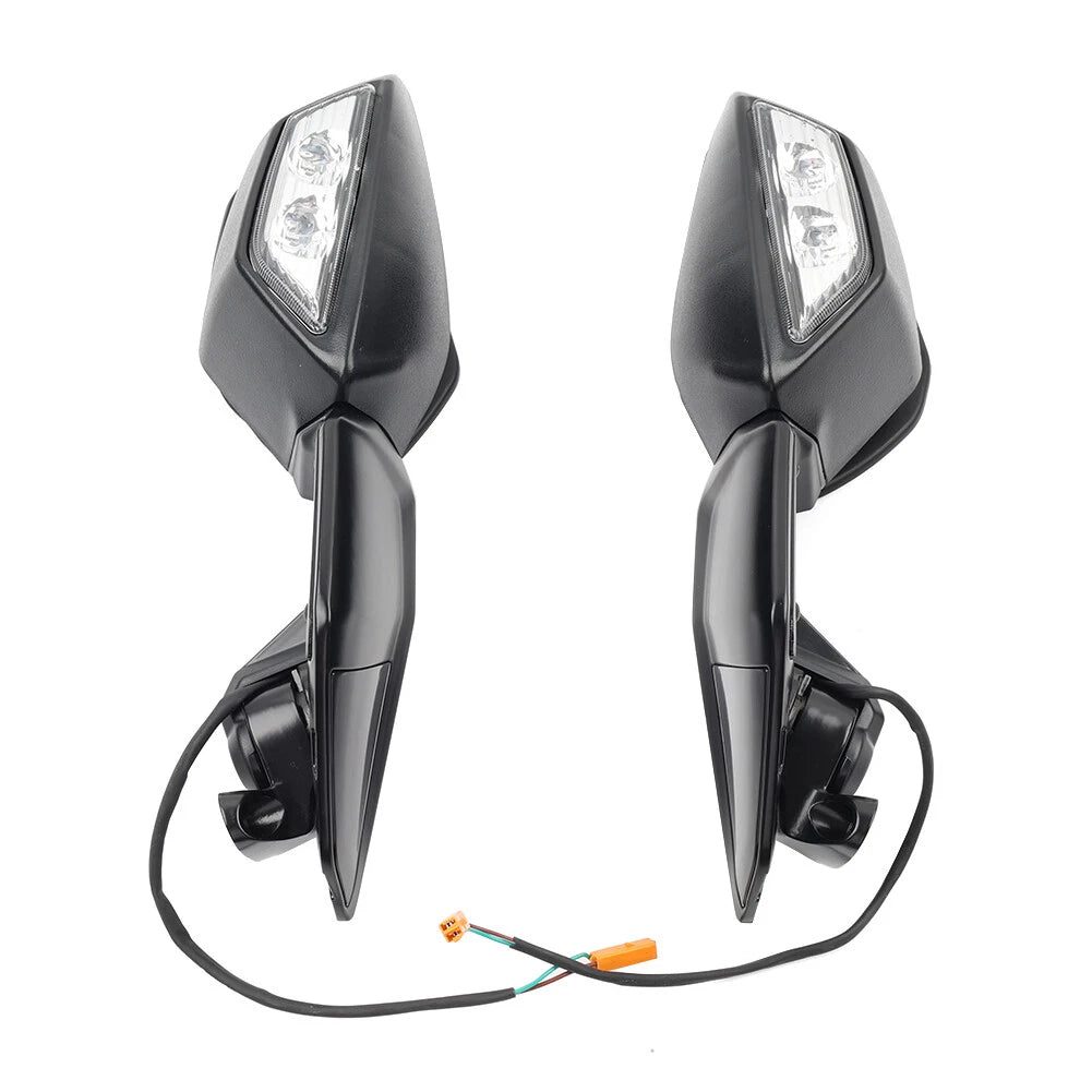 Rear View Mirrors w/ Turn Signals for Kawasaki NINJA H2 ZX1000 (2015-2024)