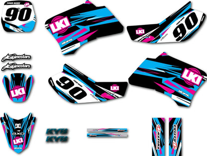 Sticker Kit Decal Graphics for Yamaha TTR 90 (2000-2025)