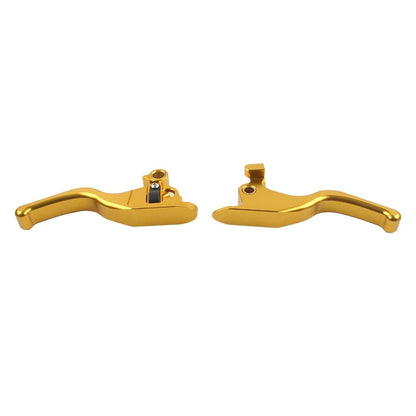 Gold Brake Clutch Levers 5.9" for Harley Street Bob FXBB Softail 114 (15-22)