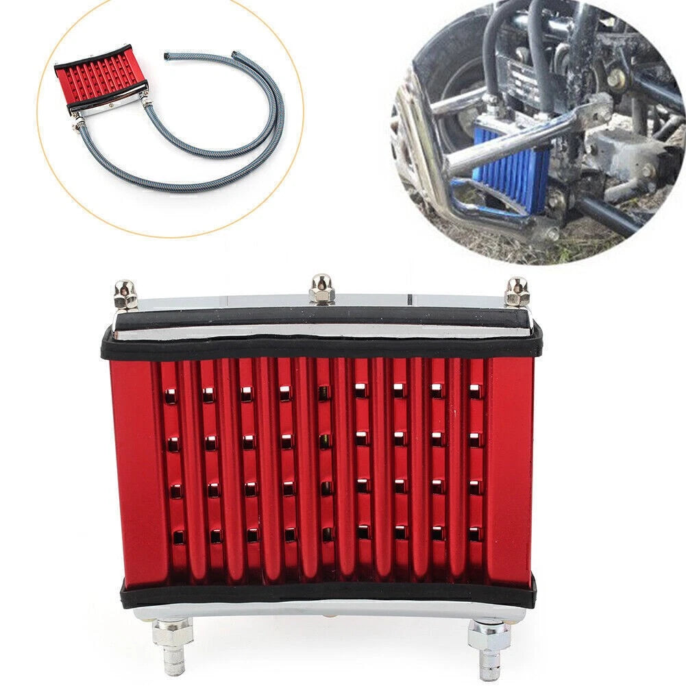 Red Oil Cooler for 125cc 140cc 150cc Dirt Pit Bike ATV Cooling Radiator