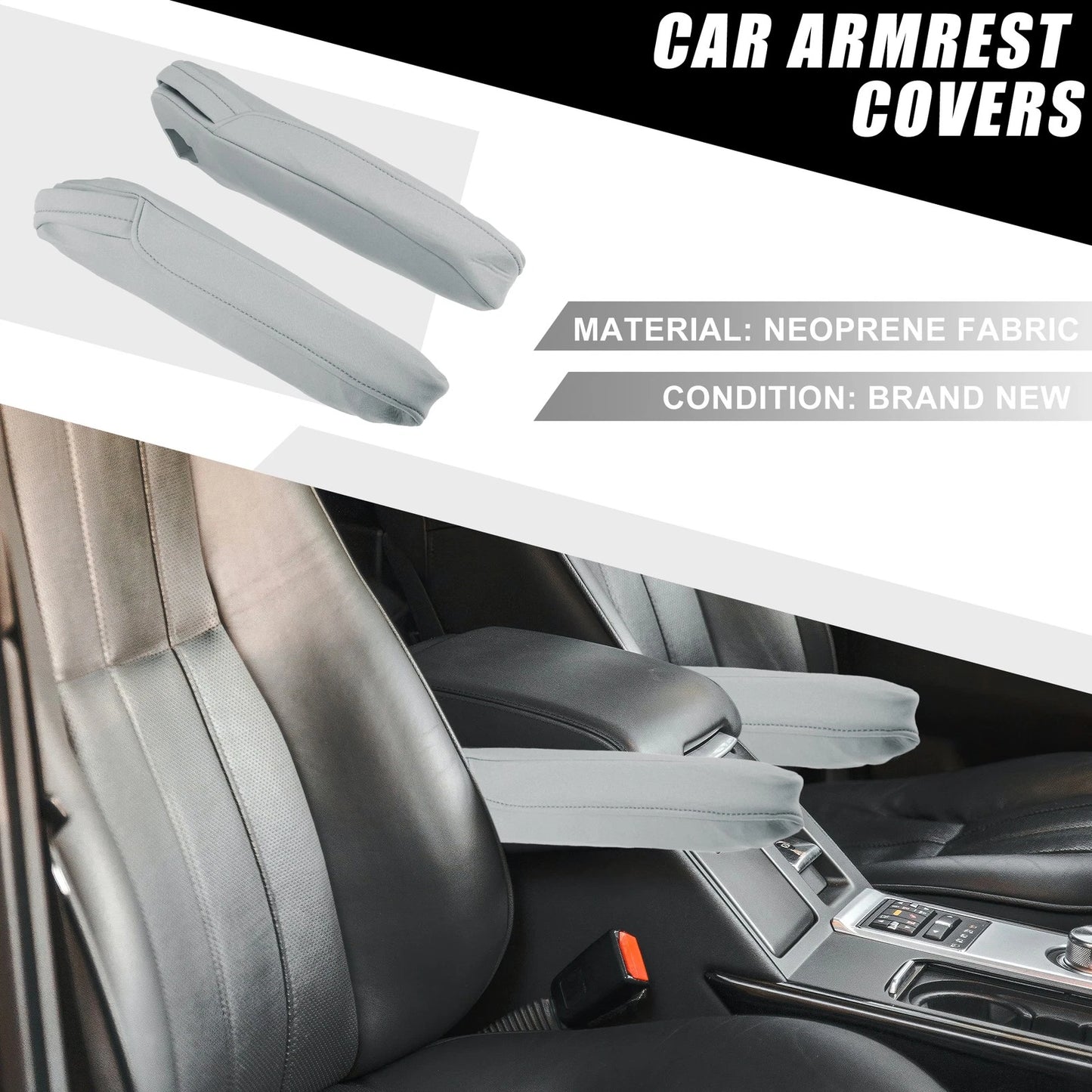 Armrest Covers for Honda Odyssey (2000-2011) Gray