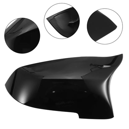 Bright Black Rear View Mirror Cover for BMW 528i (2011-2016)