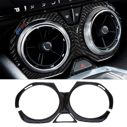 Carbon Fiber Center Air Vent Outlet Cover for Chevrolet Camaro (2016-2022)