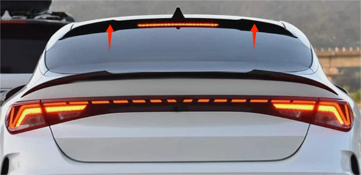 M Style Rear Roof Spoiler Wing Lip Glossy Black for Kia K5 Sedan (2021-2024)