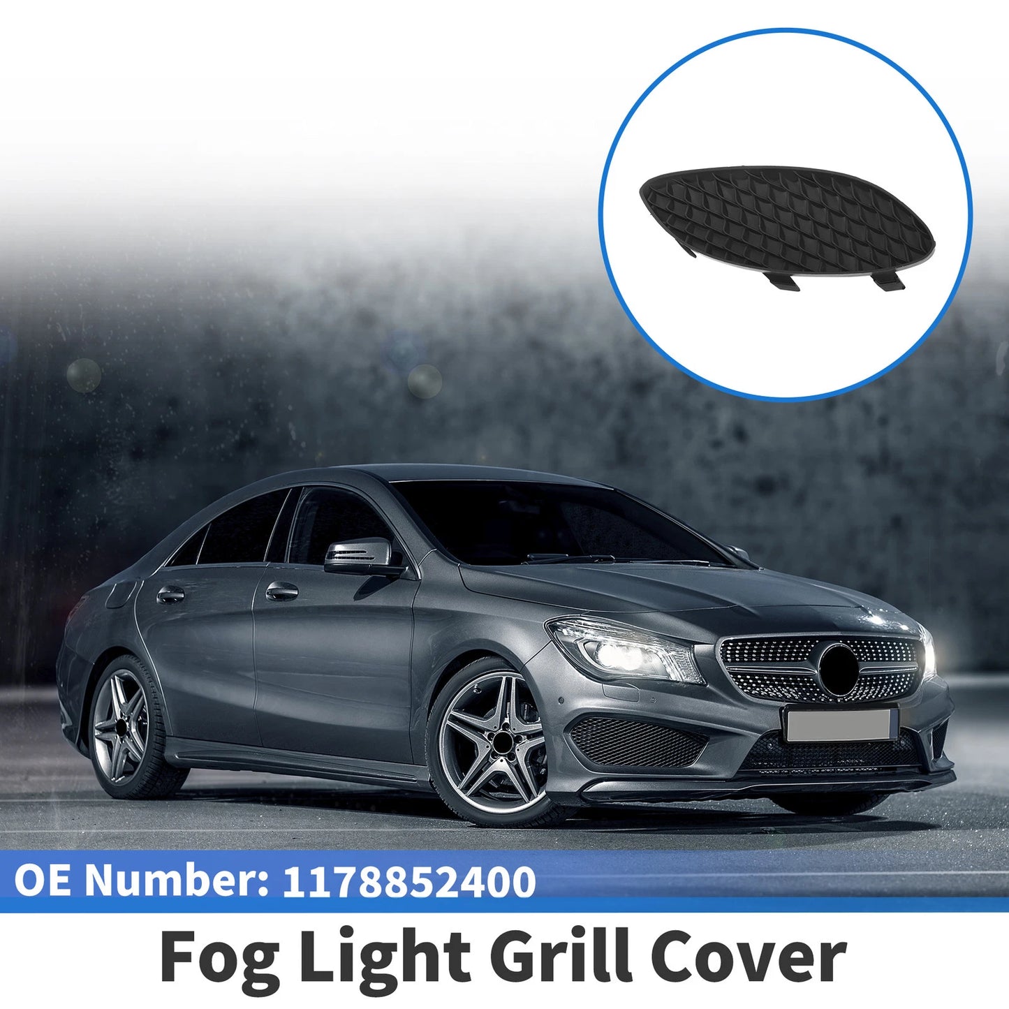 Front Right Fog Light Grill for Mercedes-Benz CLA250 (2014-2019)