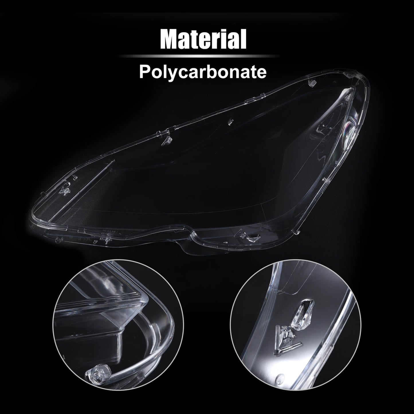 Front Headlamp Lens Cover for Mercedes Benz C Class W204 (2007-2014)