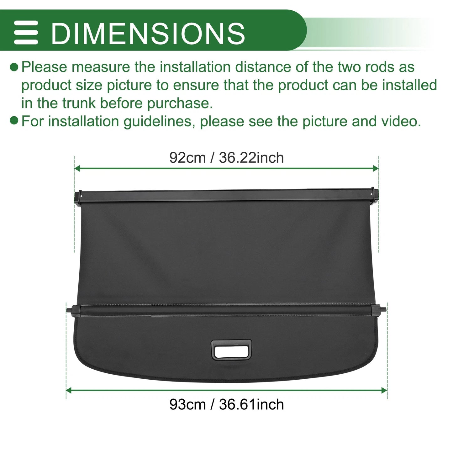 Retractable Cargo Cover for BMW X2 F39 Gloss Black (2018 - 2023)