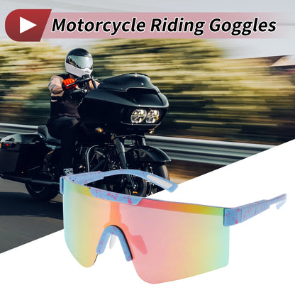 Goggles / Motorcycle Goggles Purple Lens Blue Red Frame Tri-acetel Cellulose PC
