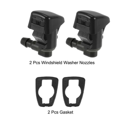 2 x Front Windshield Washer Nozzles for Jeep Cherokee (2014-2019)
