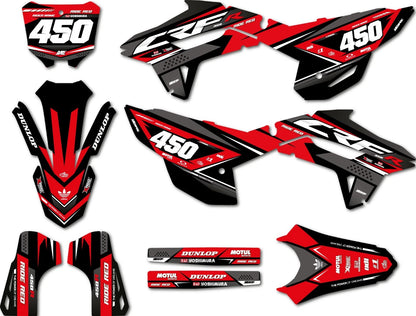Full Custom Graphic Kit for Honda CRF 450R (2021-2024) - Collide Style Decals