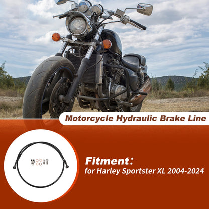 46.5" Hydraulic Brake Line Kit for Harley Sportster XL (2004–2024)