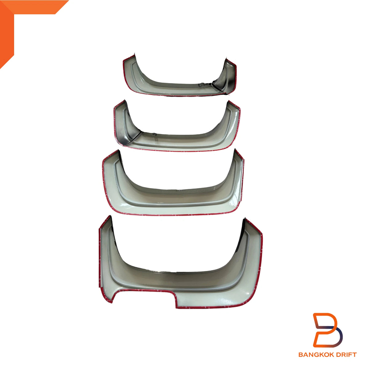 6 x Matte Black Fender Flares for Mitsubishi Triton Ute Double Cab (2015-2023)