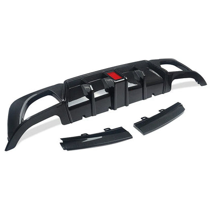 Carbon Fiber Style Rear Diffuser Lip for BMW 3 Series G20 2019-2022
