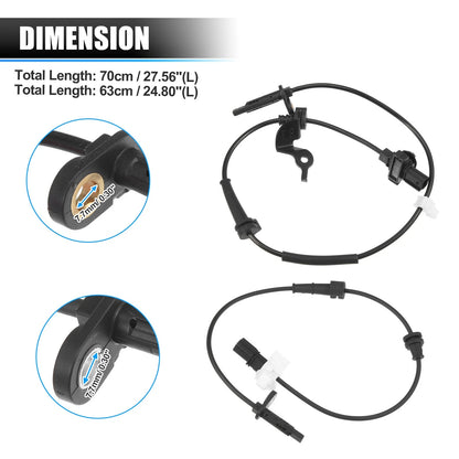 4 x ABS Wheel Speed Sensor Front & Rear Left Right for Acura TLX (2015-2020)