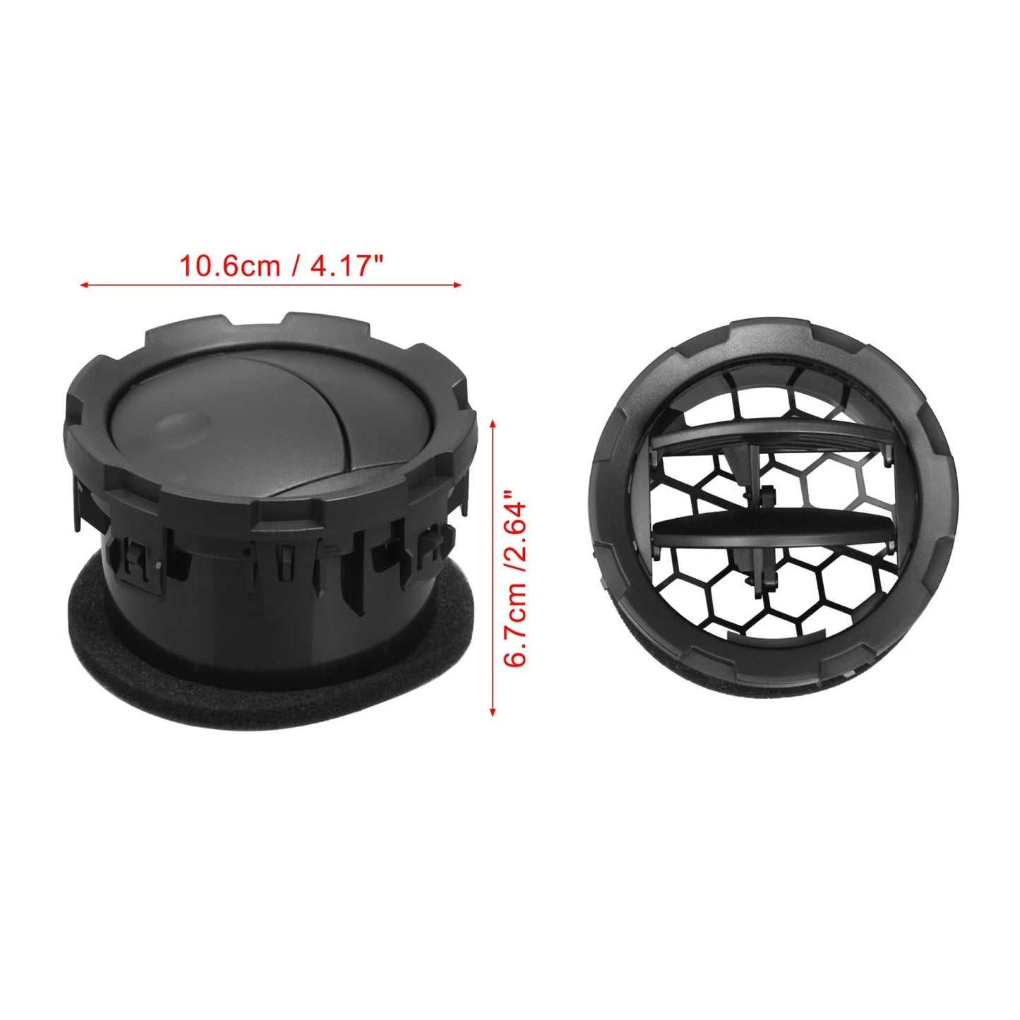 4 Pcs Dashboard Air Vent AC Heater for Ford F-250 F-350 (2011-2016)