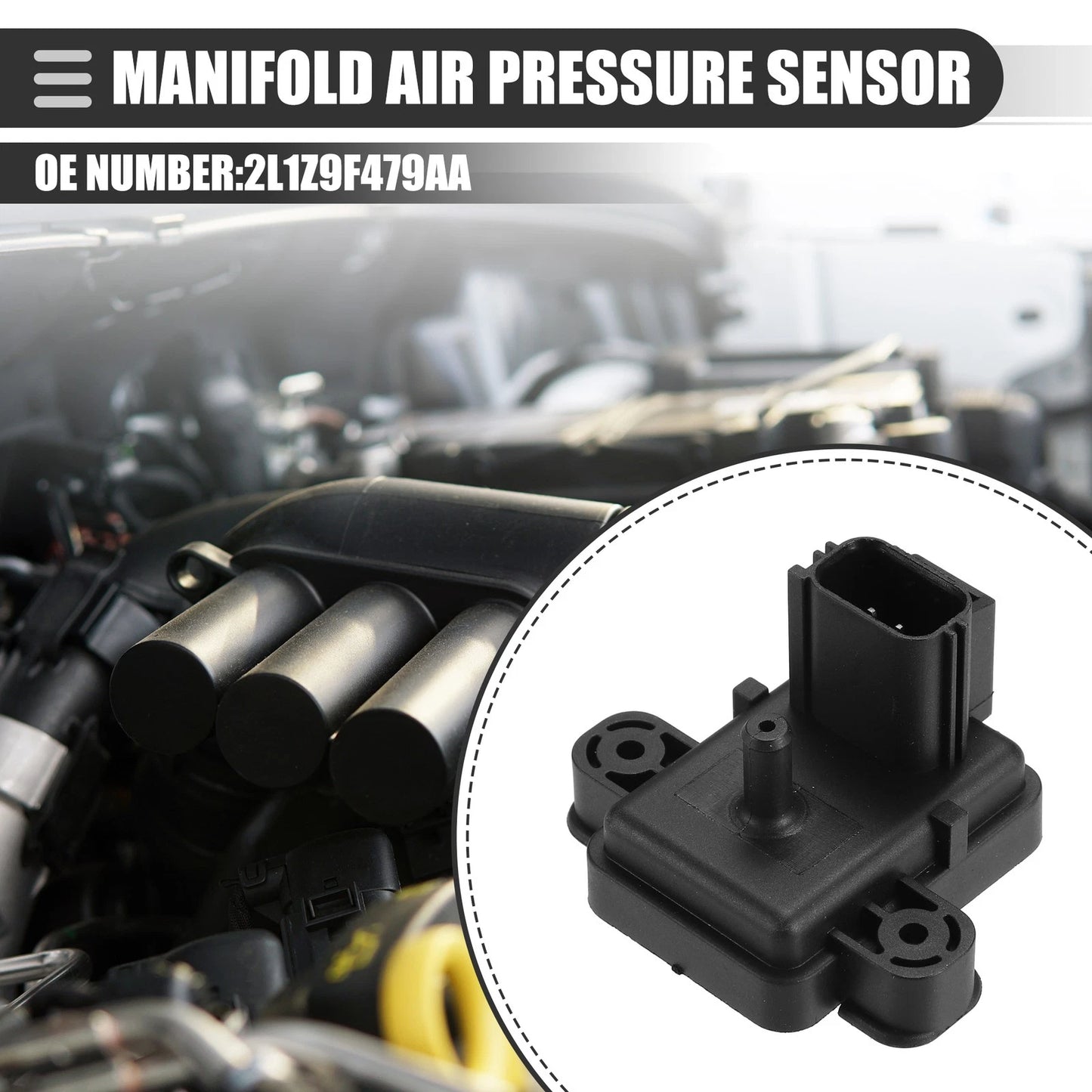 MAP Manifold Air Pressure Sensor for Ford E-450 (2004-2010)