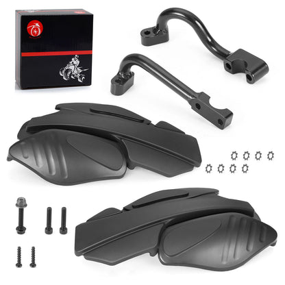 Black Hand/Wind Guard Bracket Mount Kit for Polaris Sportsman 570/800/850/1000