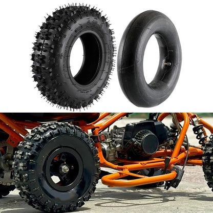 4x 10x6 Tire and Tube Set for Lawn Mower Hand Truck Go Kart ATV